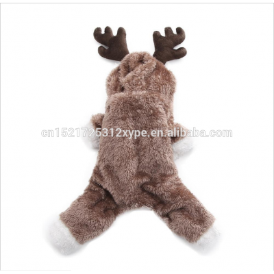 Pet dog costume Christmas reindeer Christmas costume winter dress thickened