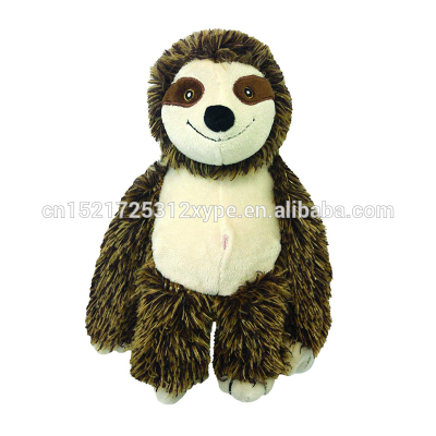 Wholesale Amazon hot pet dog plush sloth squeaky toy durable